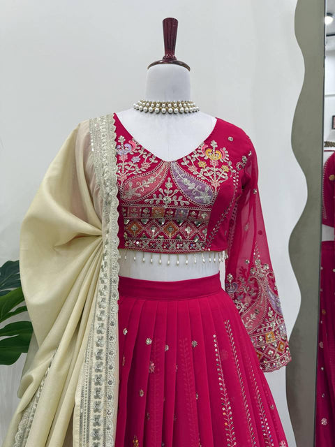 Designer Lehenga Set with Elegant Embroidery Work