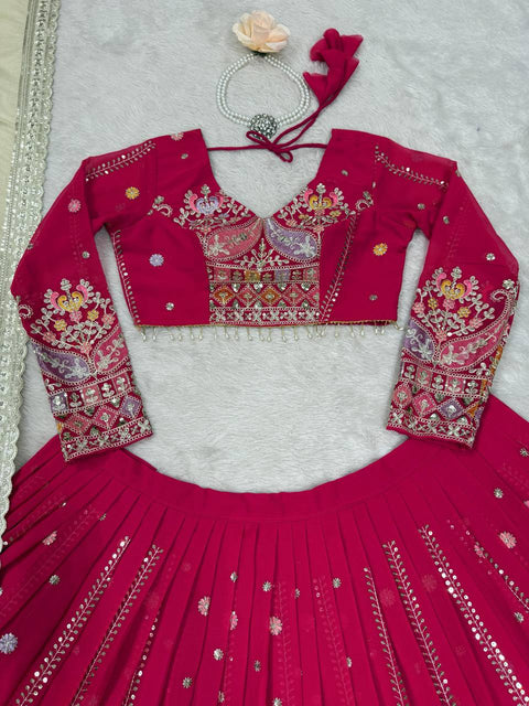 Designer Lehenga Set with Elegant Embroidery Work