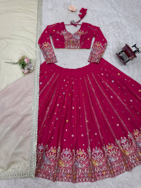 Designer Lehenga Set with Elegant Embroidery Work