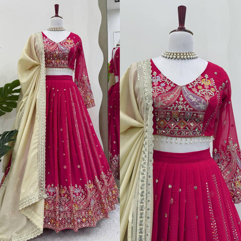 Designer Lehenga Set with Elegant Embroidery Work