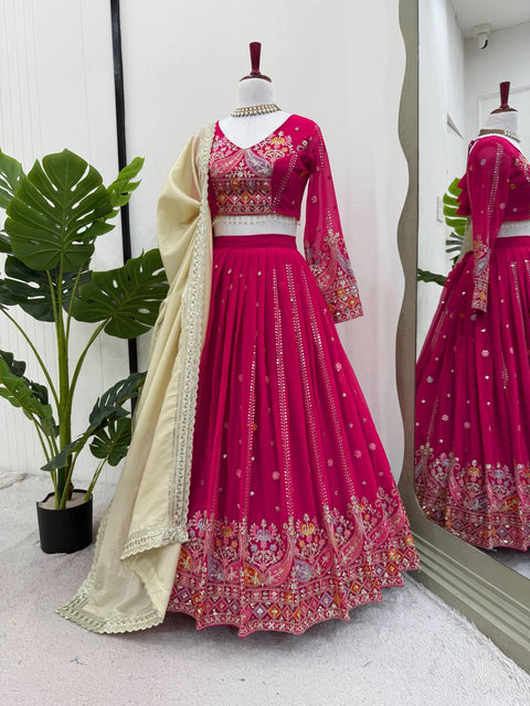 Designer Lehenga Set with Elegant Embroidery Work