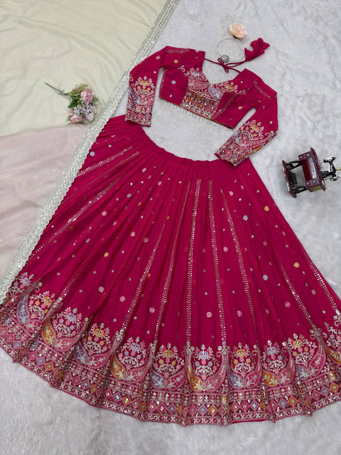 Designer Lehenga Set with Elegant Embroidery Work