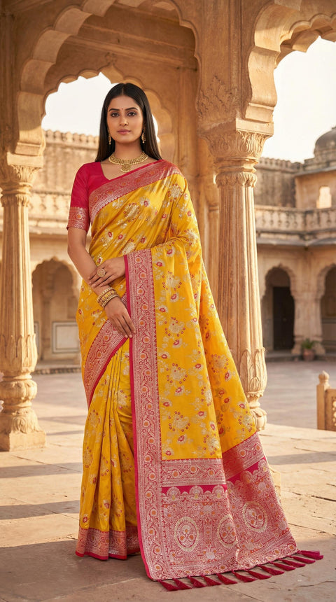 Silk Saree Collection with Meenakari Design