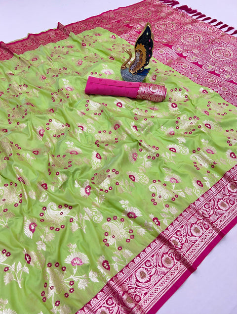 Silk Saree Collection with Meenakari Design