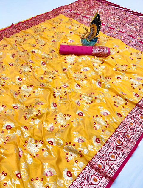 Silk Saree Collection with Meenakari Design
