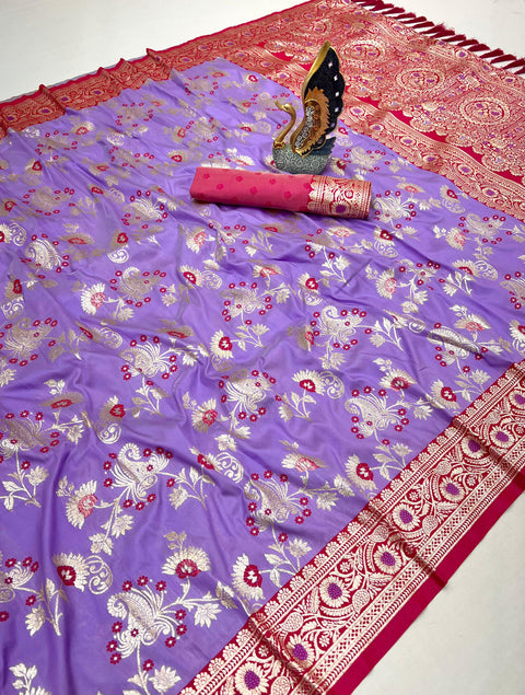 Silk Saree Collection with Meenakari Design
