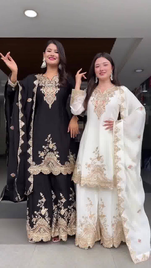 Premium Party Wear Embroidered Suit Set for Women