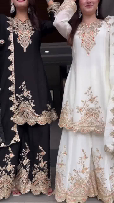 Premium Party Wear Embroidered Suit Set for Women