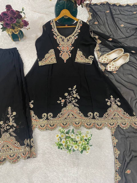 Premium Party Wear Embroidered Suit Set for Women