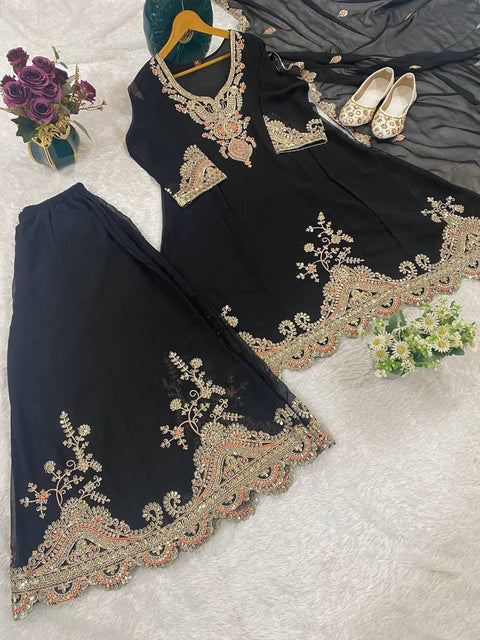 Premium Party Wear Embroidered Suit Set for Women