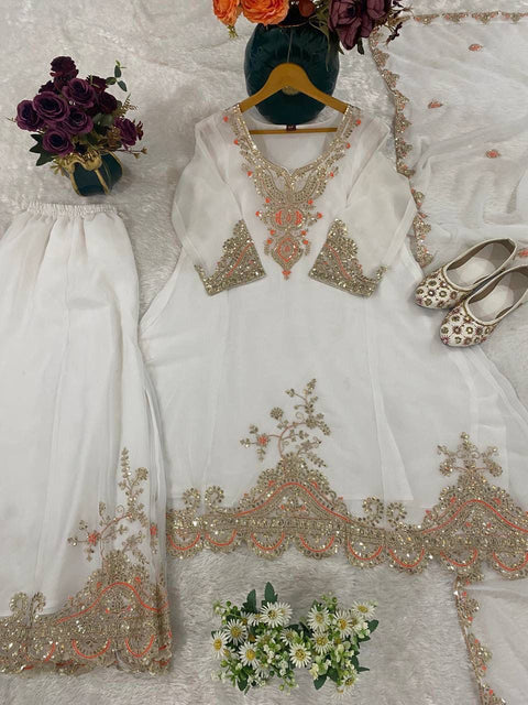 Premium Party Wear Embroidered Suit Set for Women