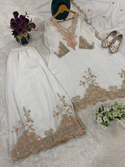 Premium Party Wear Embroidered Suit Set for Women