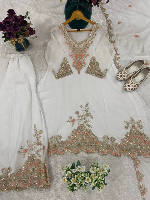 Premium Party Wear Embroidered Suit Set for Women