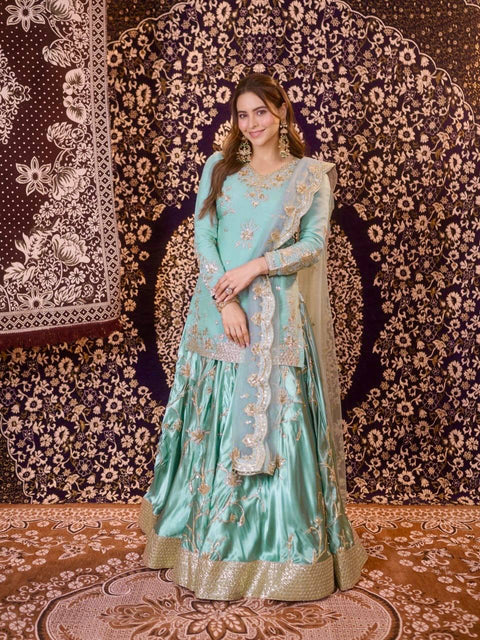 Elegant Party Wear Lehenga Set with Dupatta