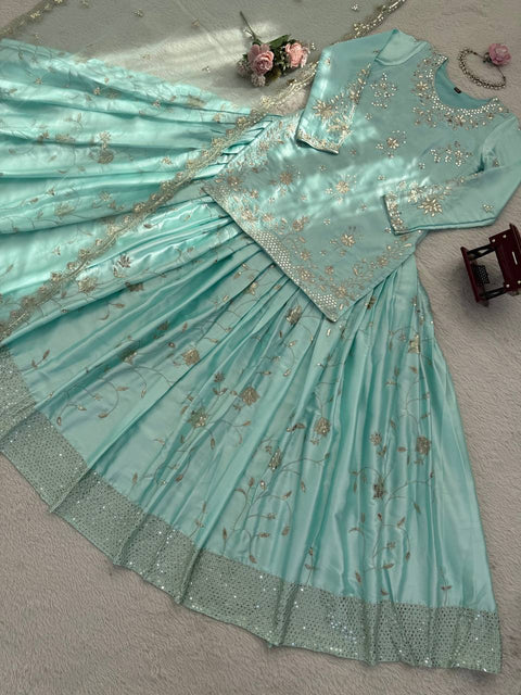 Elegant Party Wear Lehenga Set with Dupatta