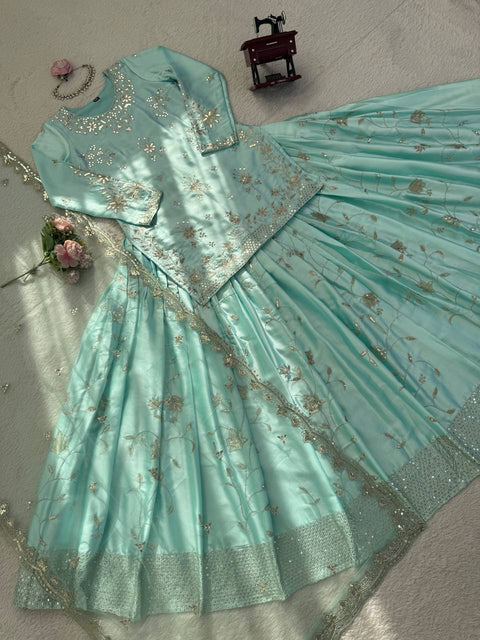 Elegant Party Wear Lehenga Set with Dupatta