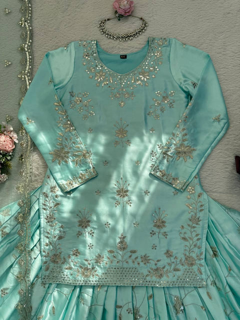 Elegant Party Wear Lehenga Set with Dupatta