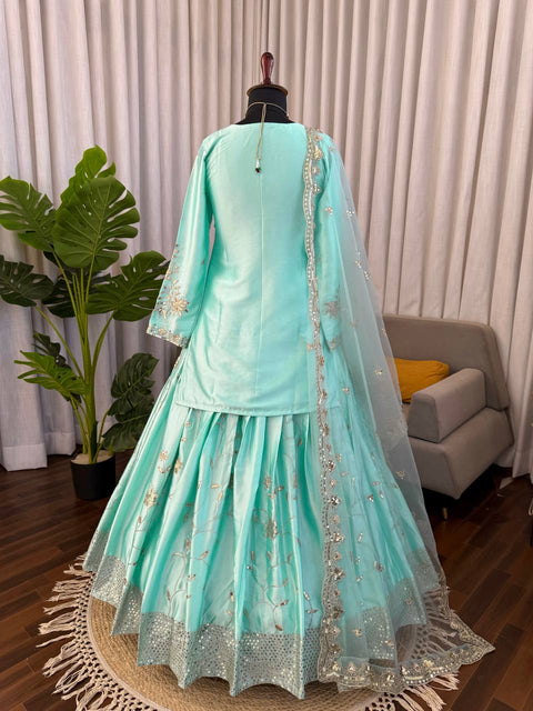 Elegant Party Wear Lehenga Set with Dupatta