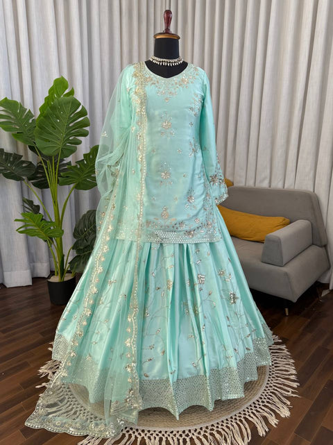 Elegant Party Wear Lehenga Set with Dupatta