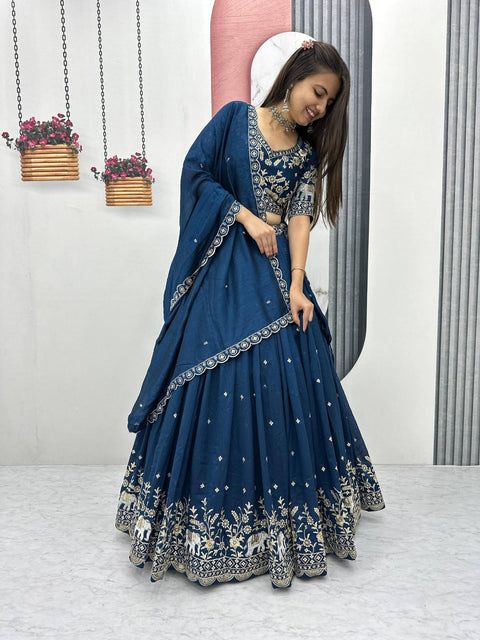 Elegant Embroidered Ethnic Wear