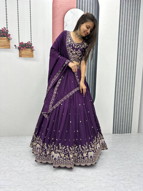 Elegant Embroidered Ethnic Wear