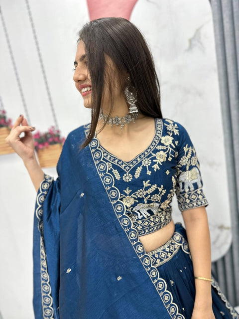 Elegant Embroidered Ethnic Wear