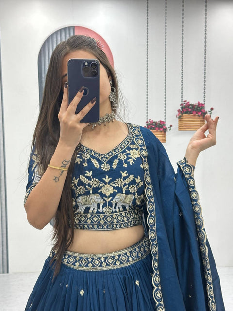 Elegant Embroidered Ethnic Wear