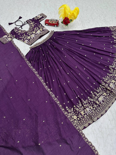 Elegant Embroidered Ethnic Wear