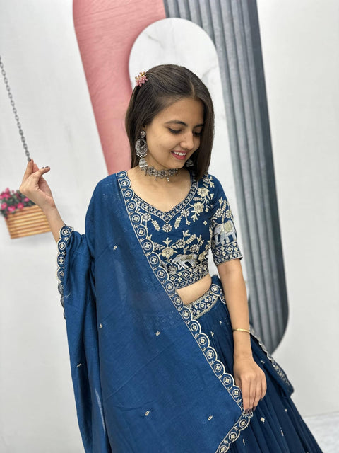 Elegant Embroidered Ethnic Wear