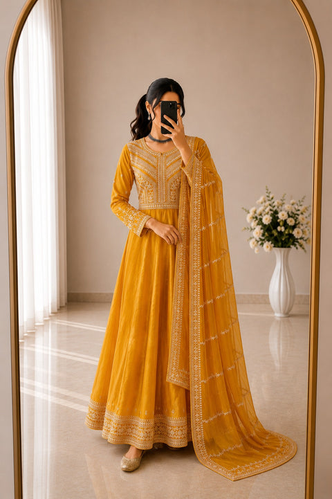 Premium Readymade Silk Party Wear Suit