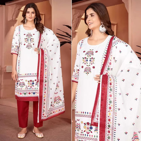 New Launching Digital Print Hit Kurtis, Pant & Dupatta