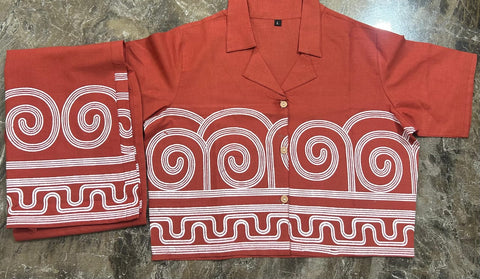 Top & Bottom Cord suit With Embroidery Work