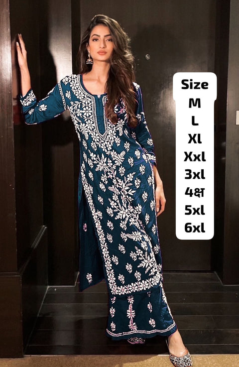 HEAVY REYON COTTON KURTI WITH PANT