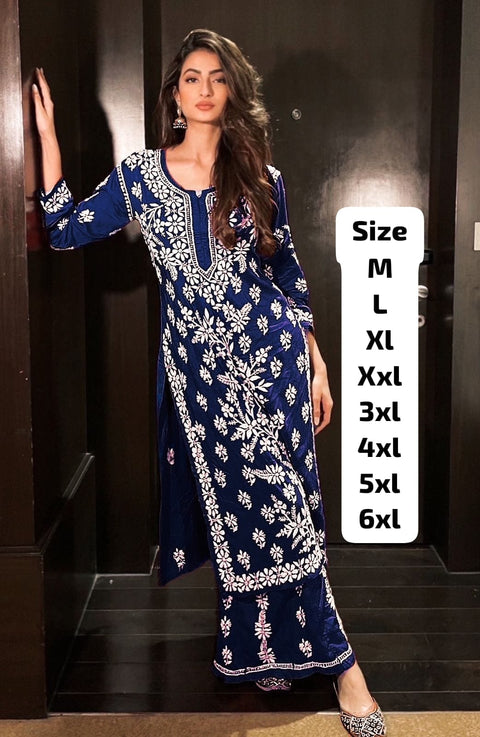HEAVY REYON COTTON KURTI WITH PANT