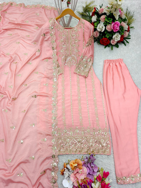 NEW ADDED DESIGNER PARTY WEAR FANCY PAKISHTANI WORK SUIT