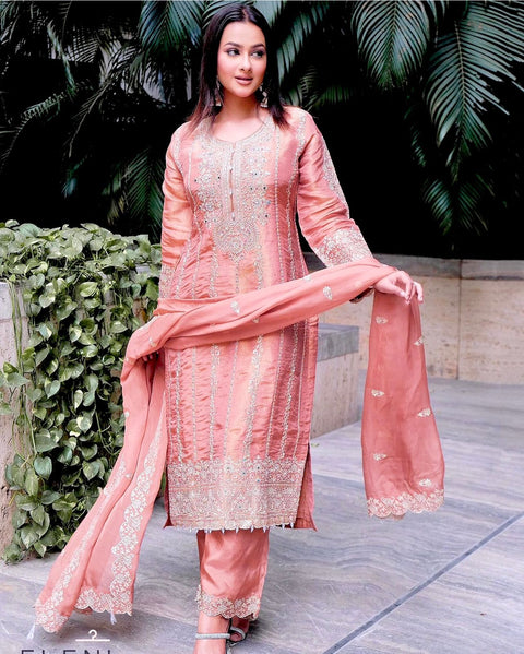 NEW ADDED DESIGNER PARTY WEAR FANCY PAKISHTANI WORK SUIT