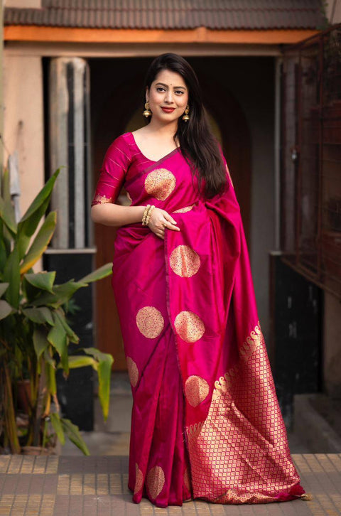 Classic Soft Lichi Silk Cloth Rich Pallu Work Saree