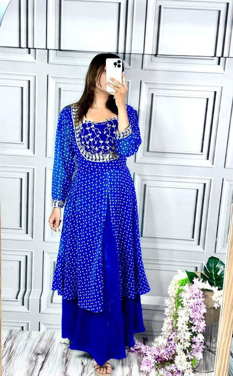 Heavy quality for Georgette Fabric designer wear