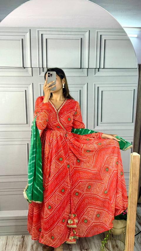 Presenting Beautiful Heavy Fox Digital Printed Georgette Fabric designer