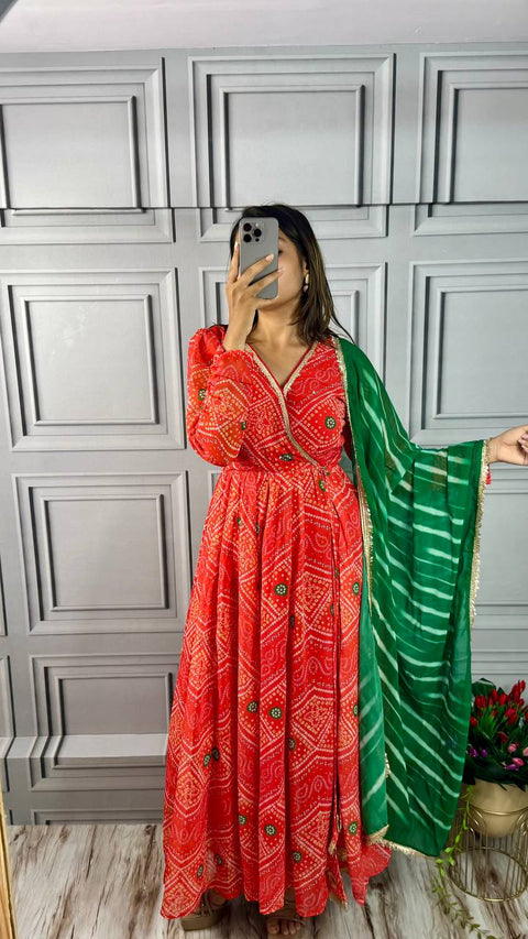 Presenting Beautiful Heavy Fox Digital Printed Georgette Fabric designer