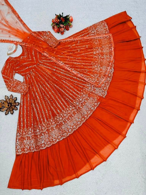 Top Lehenga With Dupatta