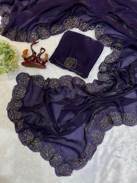 New  trending Handwork Designer Saree
