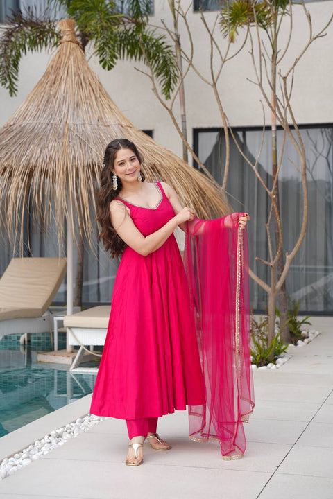 HEAVY PURE ROMANSILK CHANDERI FABRIC