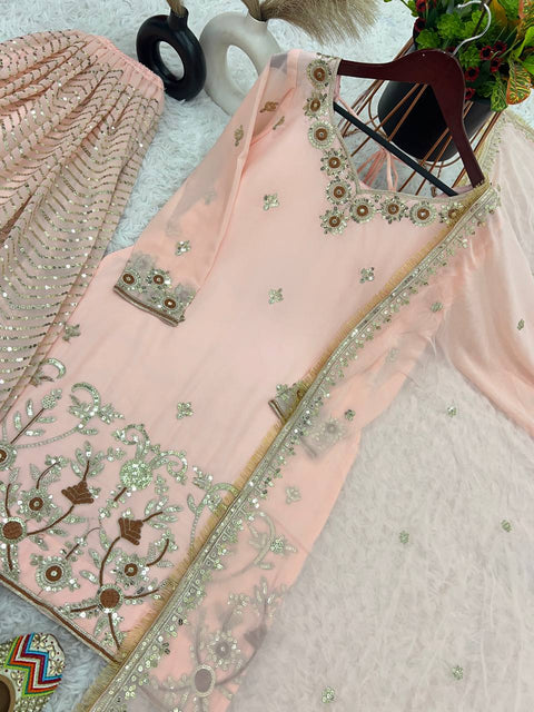 New Designer Party Wear Look Fancy Top-Dupatta