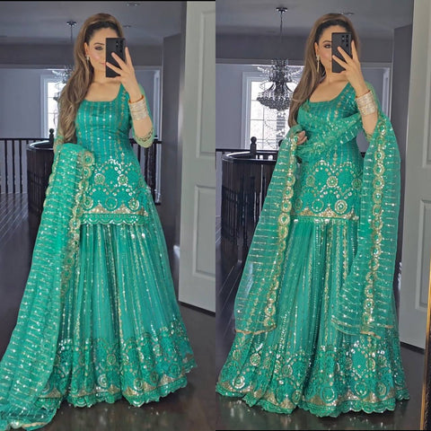 New Designer Party Wear Look Top-Lehenga and Dupatta