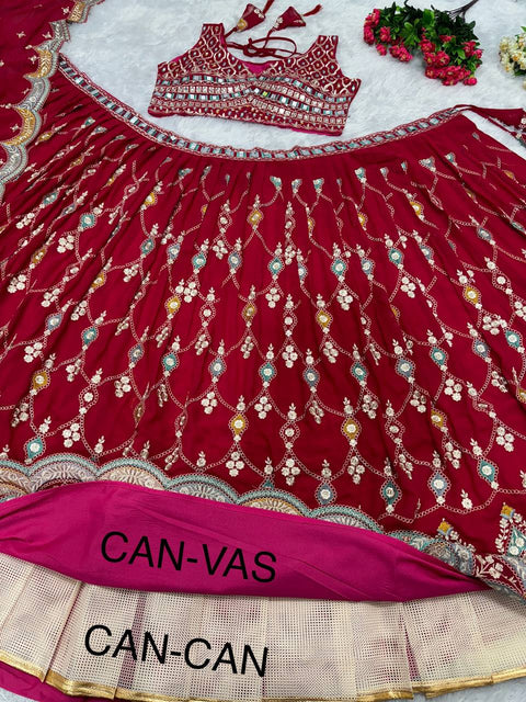 Designer lehenga choli for women party wear ,Indian wedding wear embroidered custom stitched lehenga with dupatta