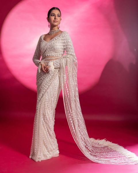 NEW  DESIGNERS WORK PARTY WERE SAREE