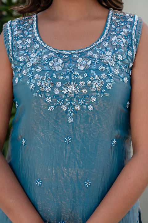 New Ready-Made Kurti , Plazzo And Dupatta