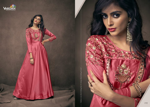 New Triva Silk With Heavy Embroidery Inner Stiched Dress