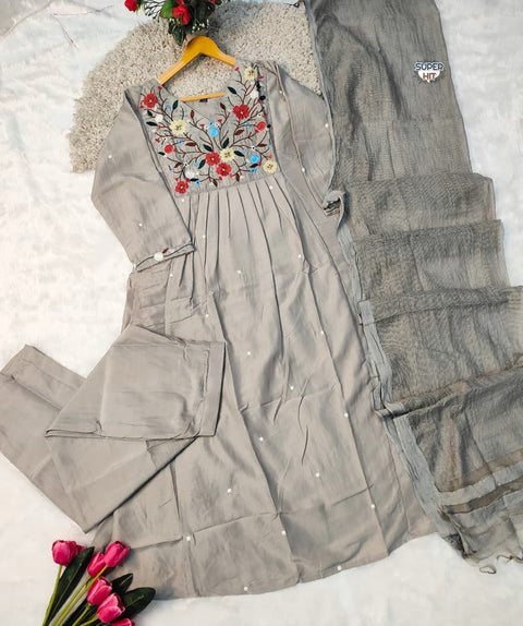 NEW LUNCHING EXCLUSIVE FULLY STITCHED KURTI SET